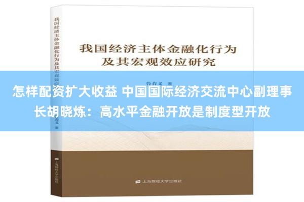 怎样配资扩大收益 中国国际经济交流中心副理事长胡晓炼：高水平